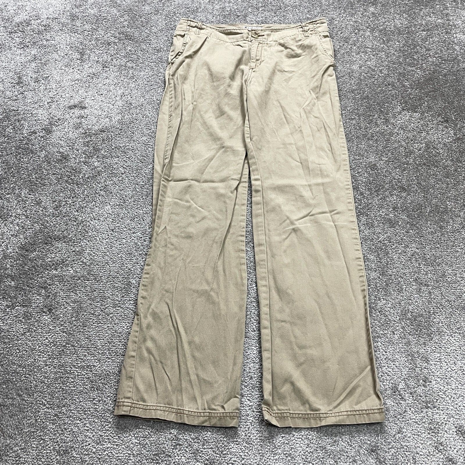 Columbia Chino Pants Womens 8 Brown Mid Rise Straight Leg Casual Cotton 32x30
